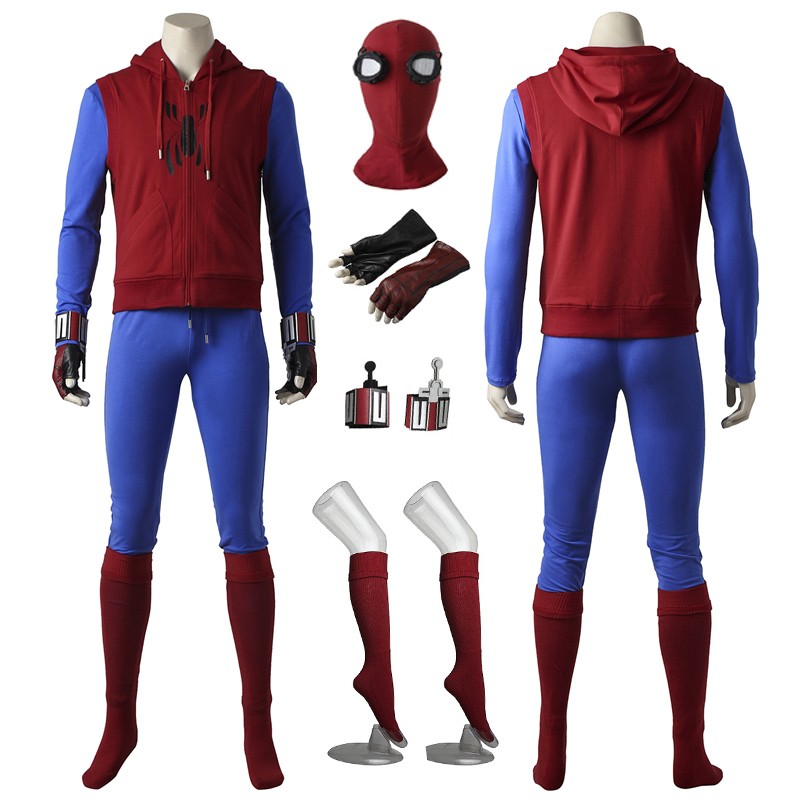 New Spiderman Homecoming Spiderman Superhero Peter Parker Cosplay Costume