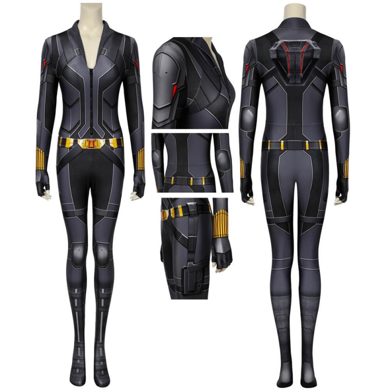 Black Widow 2020 Natasha Romanoff Black Cosplay Jumpsuit