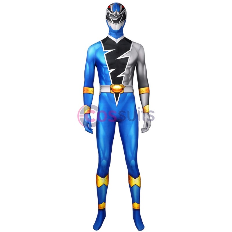 Blue Power Rangers Costume Kishiryu Sentai Ryusoulger Blue Solider ...