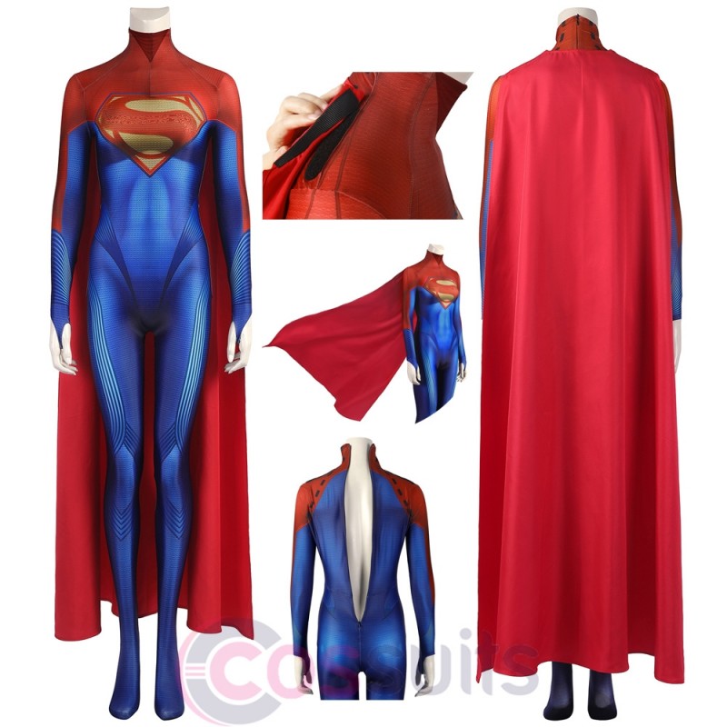 Flashpoint Supergirl Costume 2022 Superwoman Kara Zor-El Cosplay Suit