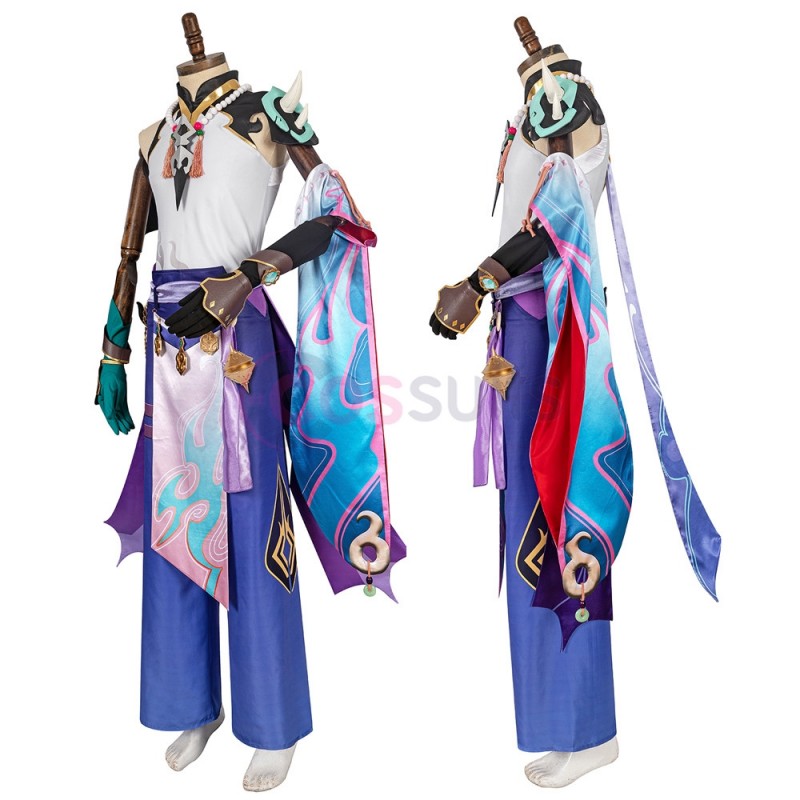 Genshin Impact Xiao Cosplay Costumes Xiao Cosplay Suit - CosSuits