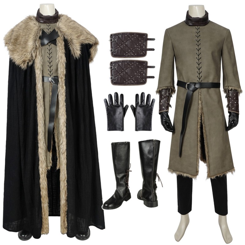 Jon Snow Stark Armor Cosplay Suit Game Of Thrones Season 8 Battle Costume