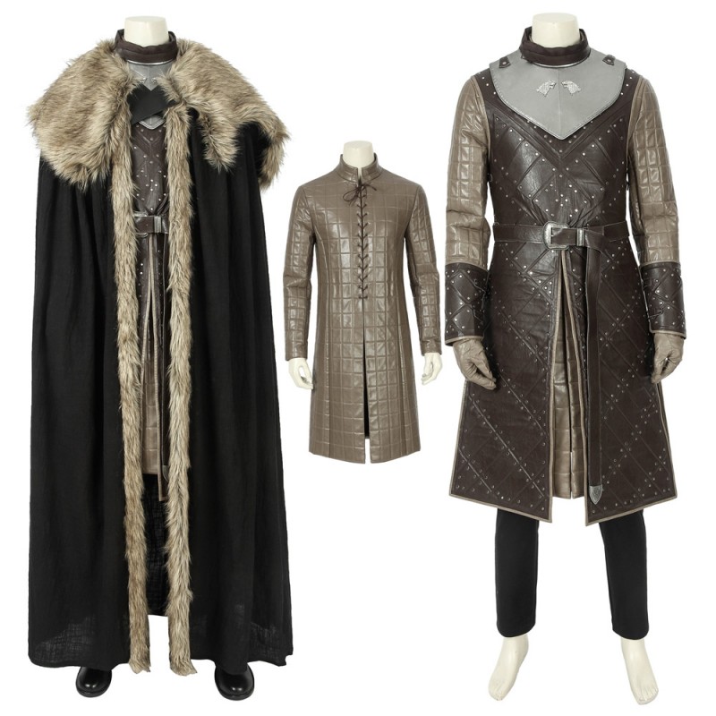 King of The North Cosplay Outfits Game of Thrones Season 8 Jon Snow Costume