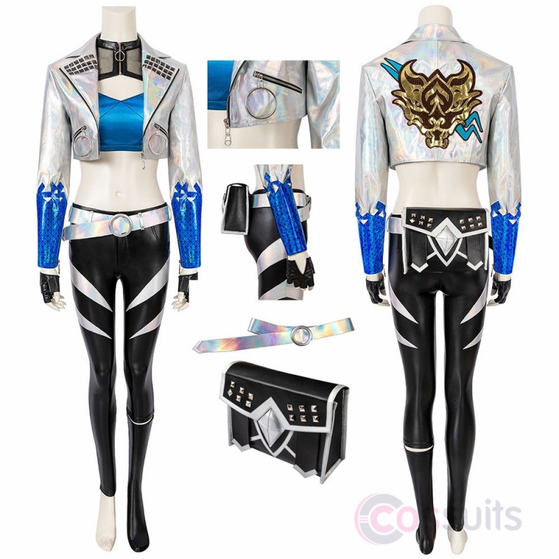 LOL 2020 KDA All Out Akali Costume League Of Legends Cosplay Suit