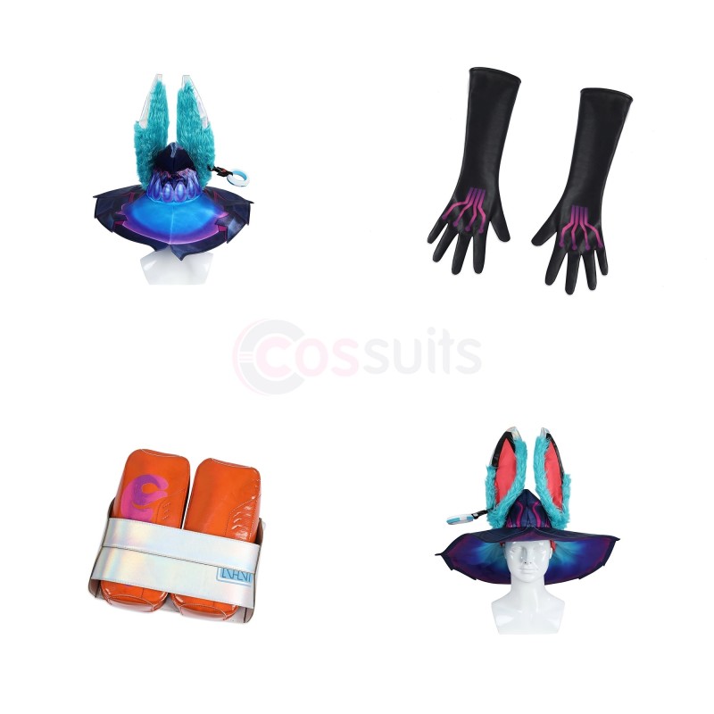 League of Legends LOL Battle Bunny Aurora Cosplay Costumes - CosSuits