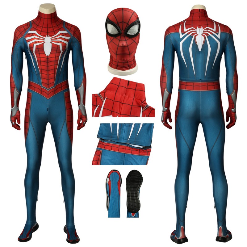 PS4 Spider-Man Advanced Suit Spiderman Cosplay Costume