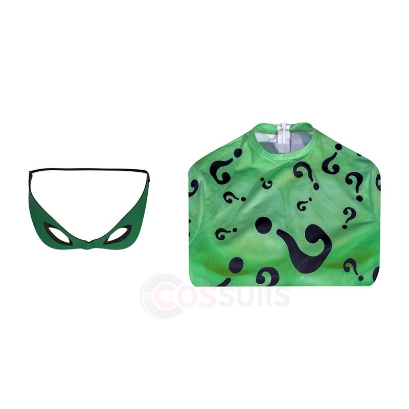 Riddler Cosplay Jumpsuit Forever Series Halloween Suits - CosSuits