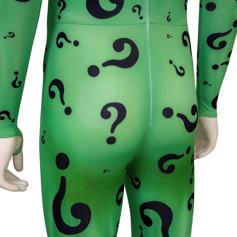 Riddler Cosplay Jumpsuit Forever Series Halloween Suits - CosSuits