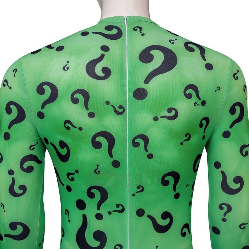Riddler Cosplay Jumpsuit Forever Series Halloween Suits - CosSuits