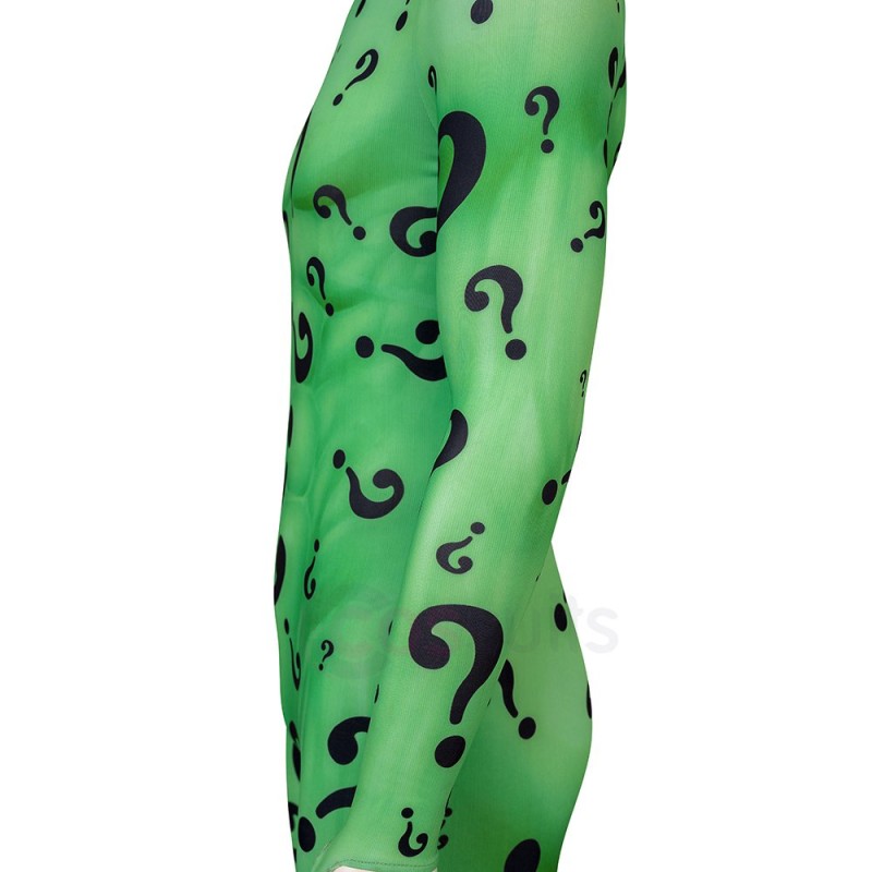 Riddler Cosplay Jumpsuit Forever Series Halloween Suits - CosSuits