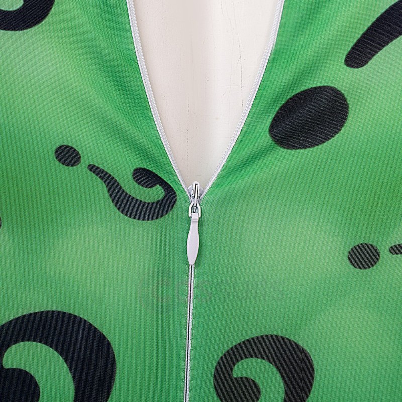 Riddler Cosplay Jumpsuit Forever Series Halloween Suits - CosSuits