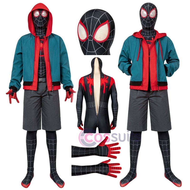 Spider-Man: Into the Spider-Verse Miles Morales Jumpsuit Cosplay Costume