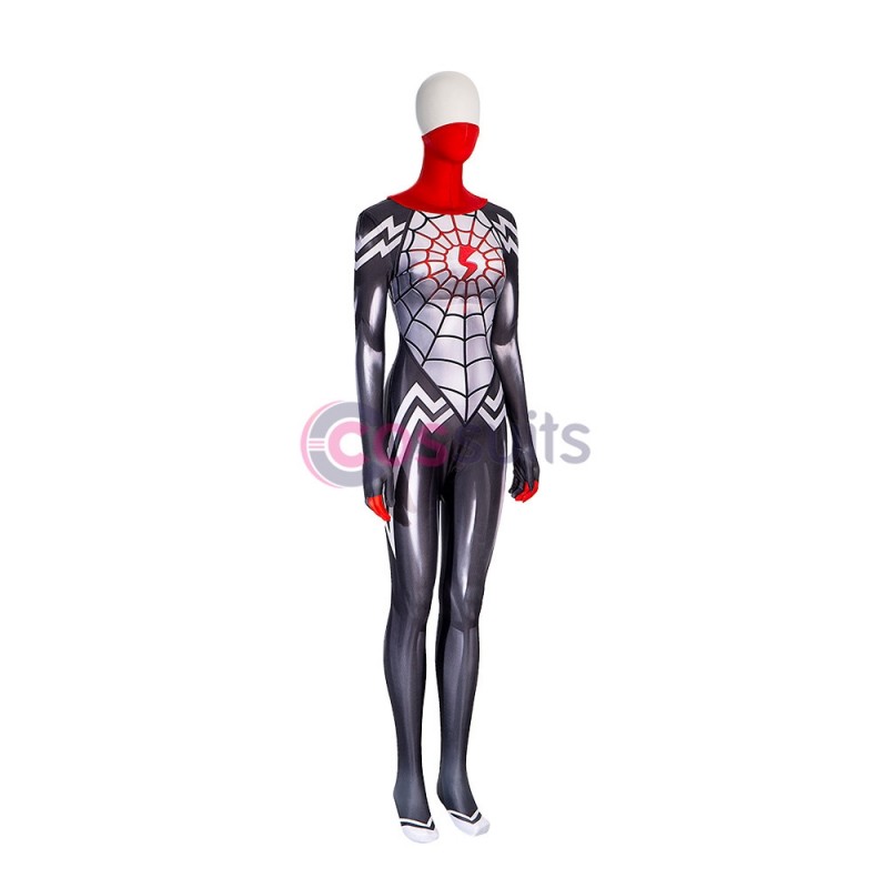 Spider Man Silk Cindy Moon Cosplay Costumes Jumpsuit - CosSuits