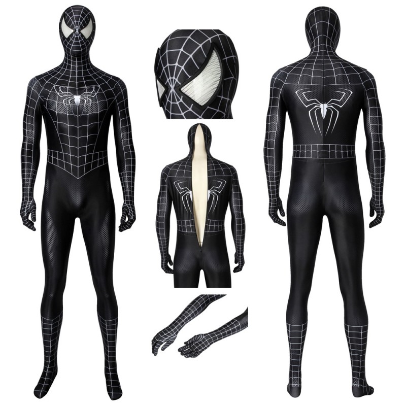 Spider-Man 3 Venom Jumpsuit Eddie Brock Cosplay Costume