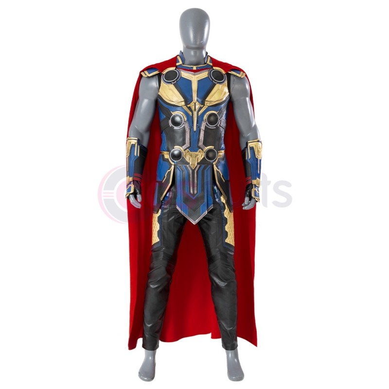 Thor 4 Love And Thunder Cosplay Costumes Thor Blue Suits - CosSuits