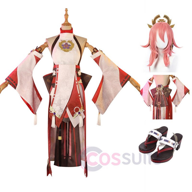Yae Miko Costume Game Genshin Impact Cosplay Outfit