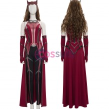 2021 New WandaVision Scarlet Witch Costume Wanda Cosplay Suit