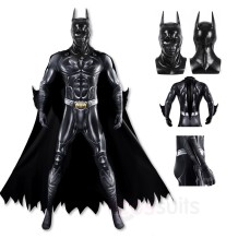 Forever Bruce Thomas Wayne Cosplay Costume Black Jumpsuit