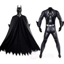 Forever Bruce Thomas Wayne Cosplay Costume Black Jumpsuit