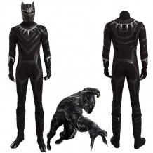 Black Panther Cosplay Costume Civil War T'Challa Cosplay Suit