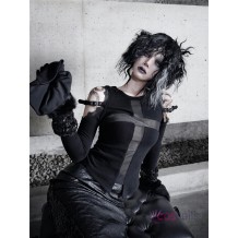 Shadow Stalker Gothic Faux Wool Base Layer Shirt