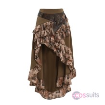 Dragon Era Steampunk Skirt with Detachable Waist Bag