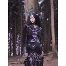 Lunar Velvet Vintage Halloween Blouse