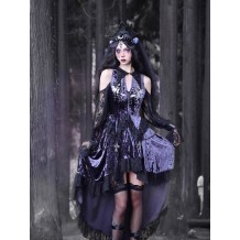 Lunar Deity French Off-Shoulder Halloween Blouse