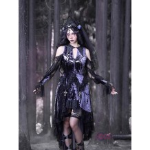 Lunar Deity French Off-Shoulder Halloween Blouse