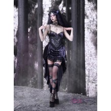 Moon Goddess Gothic Velvet Halloween Dress
