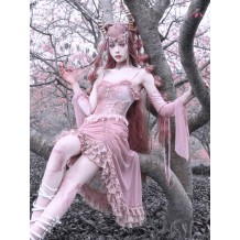 The Sakura Fairy Velvet Lace Dress
