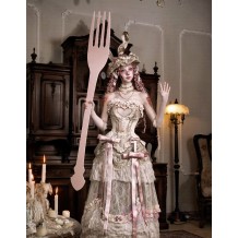 Blood Supply Edwardian Antique Blouse With Lace Classic Elegant Lolita Long Skirt