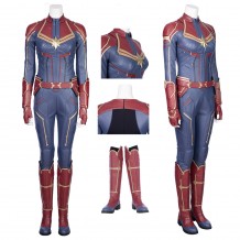 Captain Marvel Cosplay Costume Carol Danvers Jumpsuit For Woman