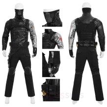 Captain America The Winter Soldier Bucky Barnes Cosplay Costume