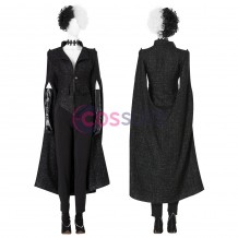 Cruella De Vil Black Suit Cosplay Costume Full Set