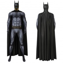Dc Justice League Batman Cosplay Jumpsuit With Cape