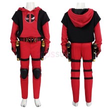 Kids Deadpool Cosplay Costume Wade Winston Cosplay Suits