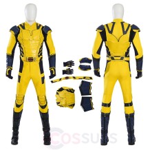 Deadpool 3 Cosplay Costume Wolverine Yellow Cosplay Suit