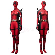 Female Deadpool 3 Cosplay Costume Jumpsuit