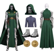 Women's Doctor Doom Cosplay Costume Dr. Victor Von Doom Suit Top Level