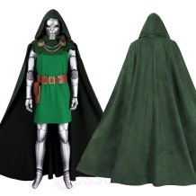 Fantastic Four Doctor Doom Cosplay Costume Jumpsuit for Halloween Party
