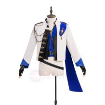 Final Fantasy XIV Seneschal Prince Blue Cosplay Costume for Halloween Party