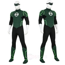 Green Cosmic Hero Cosplay Costume Top Level Bodysuit
