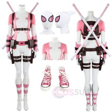 Gwenpool Cosplay Costume for Women Gwen Stacy Halloween Outfit Full Suit