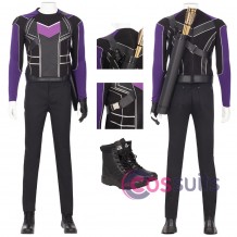 Hawkeye Costume Clint Barton Purple Cosplay Costumes