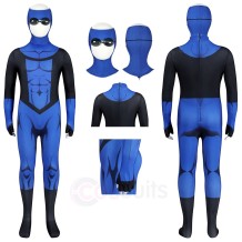 Kids Invincible Season 3 Mark Grayson Cosplay Costume Spandex Suit with Mask