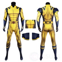 Deadpool 3 Wolverine Cosplay Costumes Yellow Jumpsuit