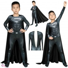 Kids Justice League Superman Cosplay Costume Superman Clark Kent Suit Halloween Gifts