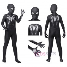 Kids Avenger Spiderman Suit Miles Morales PS5 Symbiote Jumpsuit