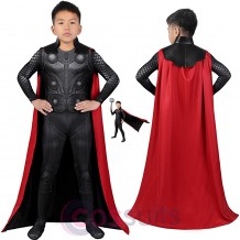 Kids Avengers Infinity War Thor Costume Spandex Printed Cosplay Suit